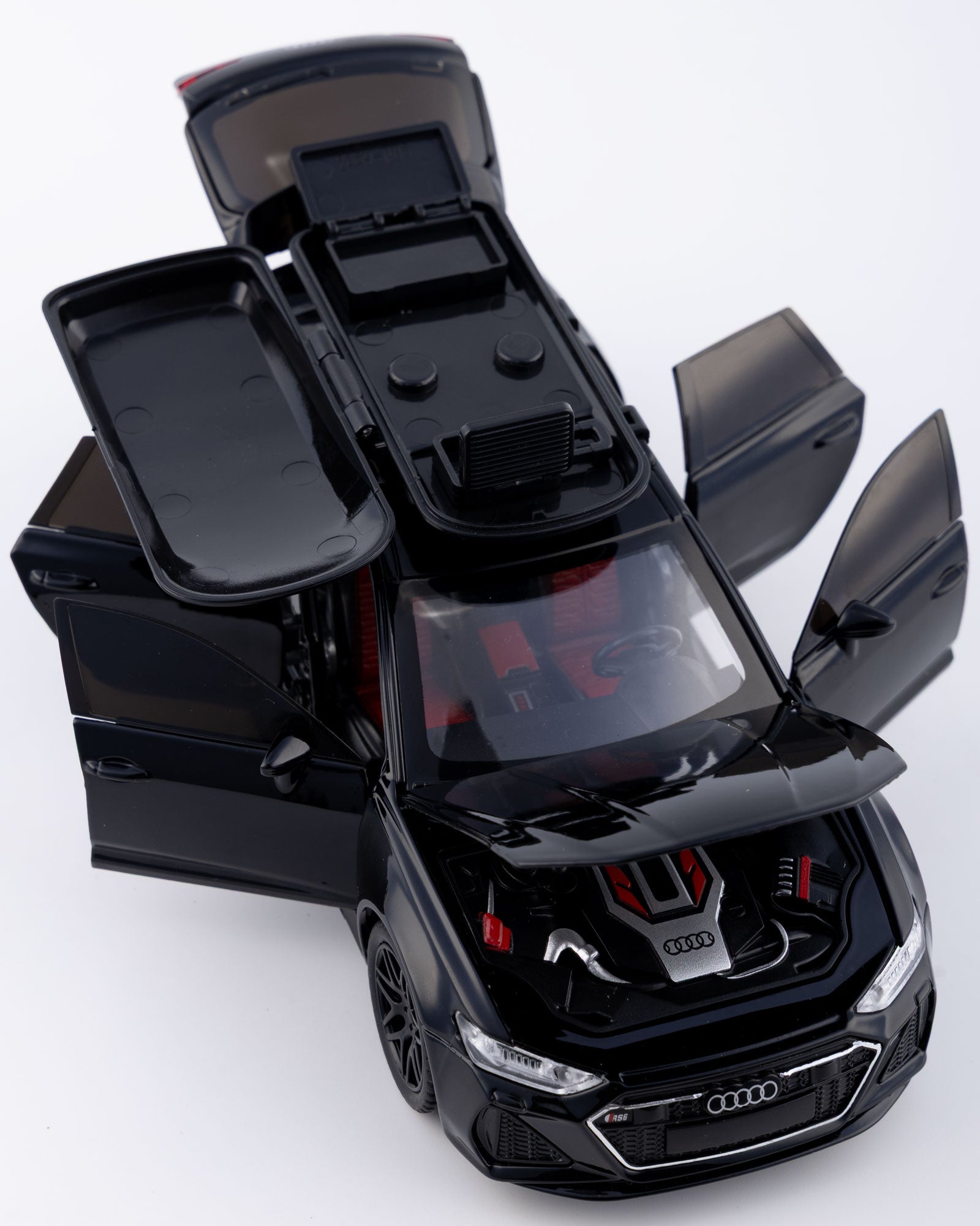 Audi RS6 Avant Diecast Black Car 1:24 Scale - Ignition Prime