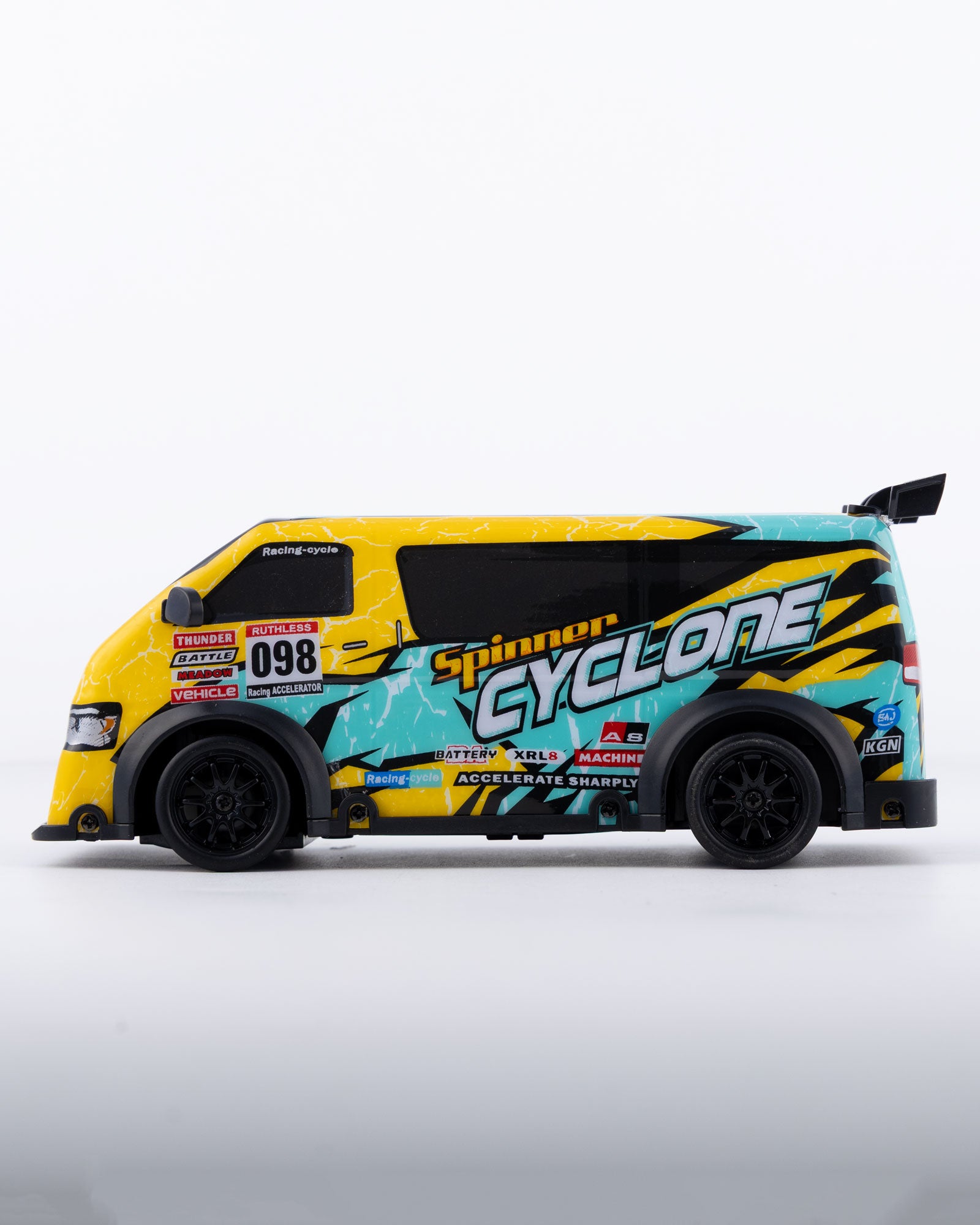 Drift Van Spinner Cyclone with Remote & Accessories Car 1:18 Scale - Ignition Prime