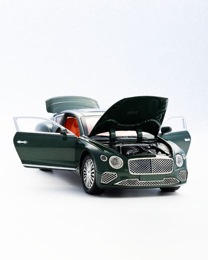 Bentley Continental GT Green Diecast Car Model 1:24 Scale - Ignition Prime