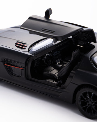 Mercedes-Benz SLS AMG Black Diecast Car 1:32 Scale - Ignition Prime