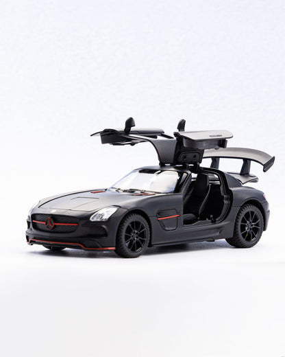 Mercedes-Benz SLS AMG Black Diecast Car 1:32 Scale - Ignition Prime