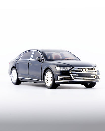 Audi A8 L Diecast Black Car 1:24 Scale - Ignition Prime