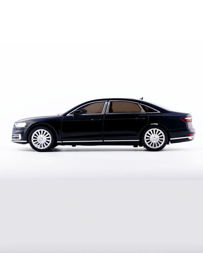 Audi A8 L Diecast Black Car 1:24 Scale - Ignition Prime