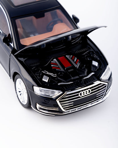 Audi A8 L Diecast Black Car 1:24 Scale - Ignition Prime