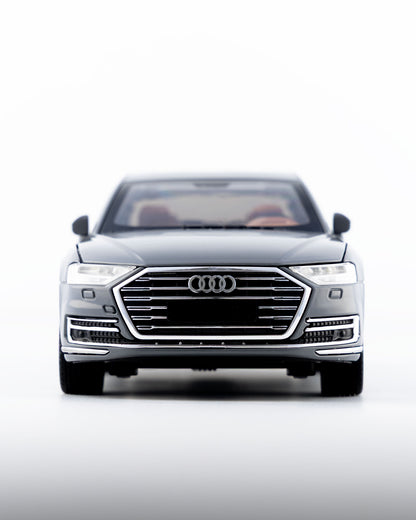 Audi A8 L Diecast Grey Car 1:24 Scale - Ignition Prime
