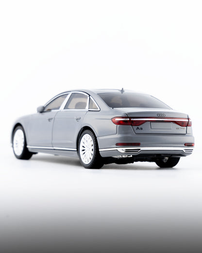 Audi A8 L Diecast Grey Car 1:24 Scale - Ignition Prime