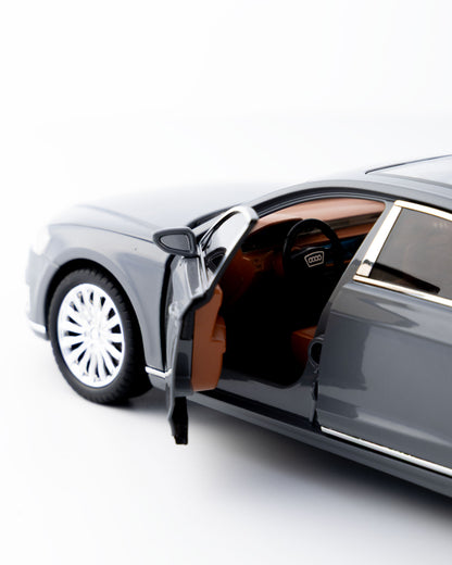 Audi A8 L Diecast Grey Car 1:24 Scale - Ignition Prime