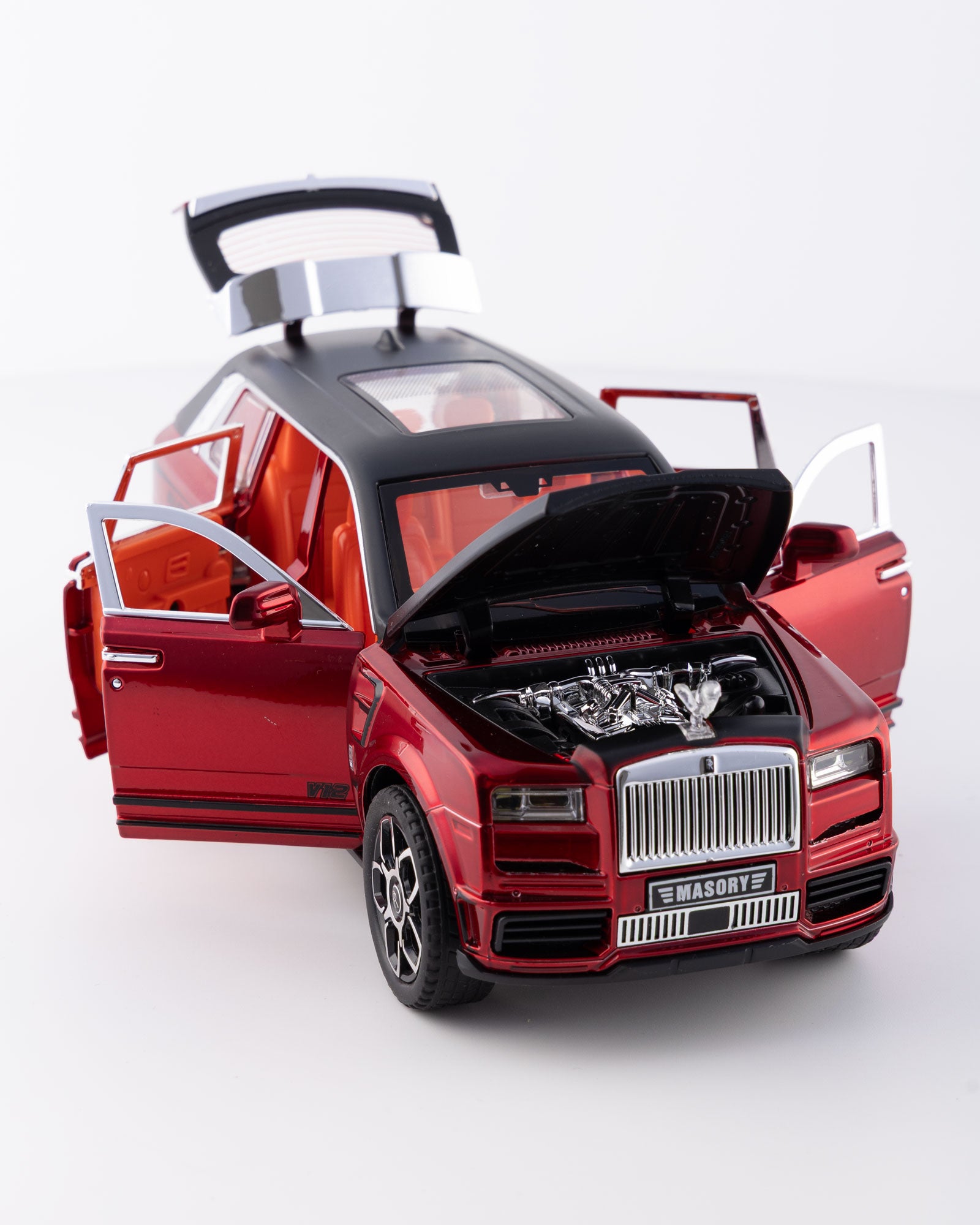 Rolls-Royce Cullinan Mansory Edition Diecast Red Car 1:24 Scale - Ignition Prime