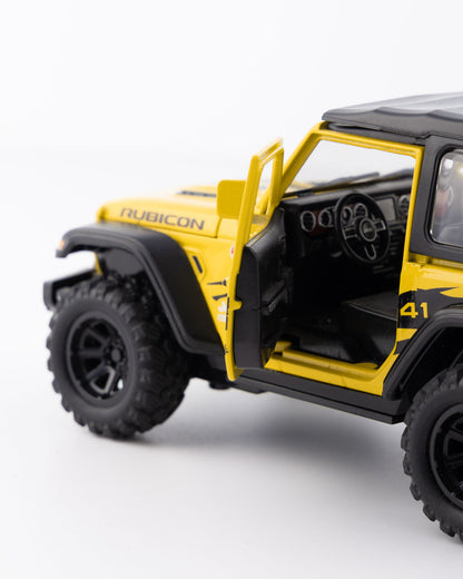 Jeep Wrangler Rubicon 1941 Edition Diecast Yellow Car 1:32 Scale - Ignition Prime