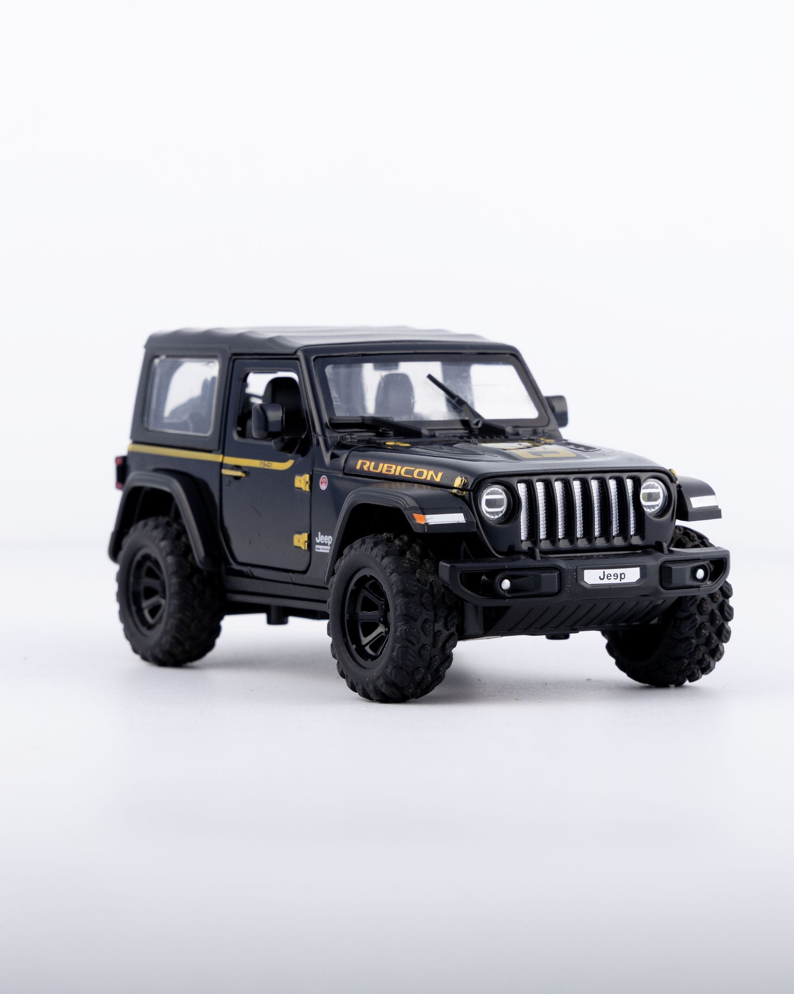 Jeep Wrangler Rubicon 1941 Edition Diecast Black Car 1:32 Scale - Ignition Prime
