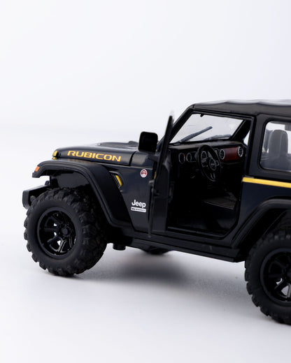 Jeep Wrangler Rubicon 1941 Edition Diecast Black Car 1:32 Scale - Ignition Prime