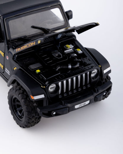 Jeep Wrangler Rubicon 1941 Edition Diecast Black Car 1:32 Scale - Ignition Prime