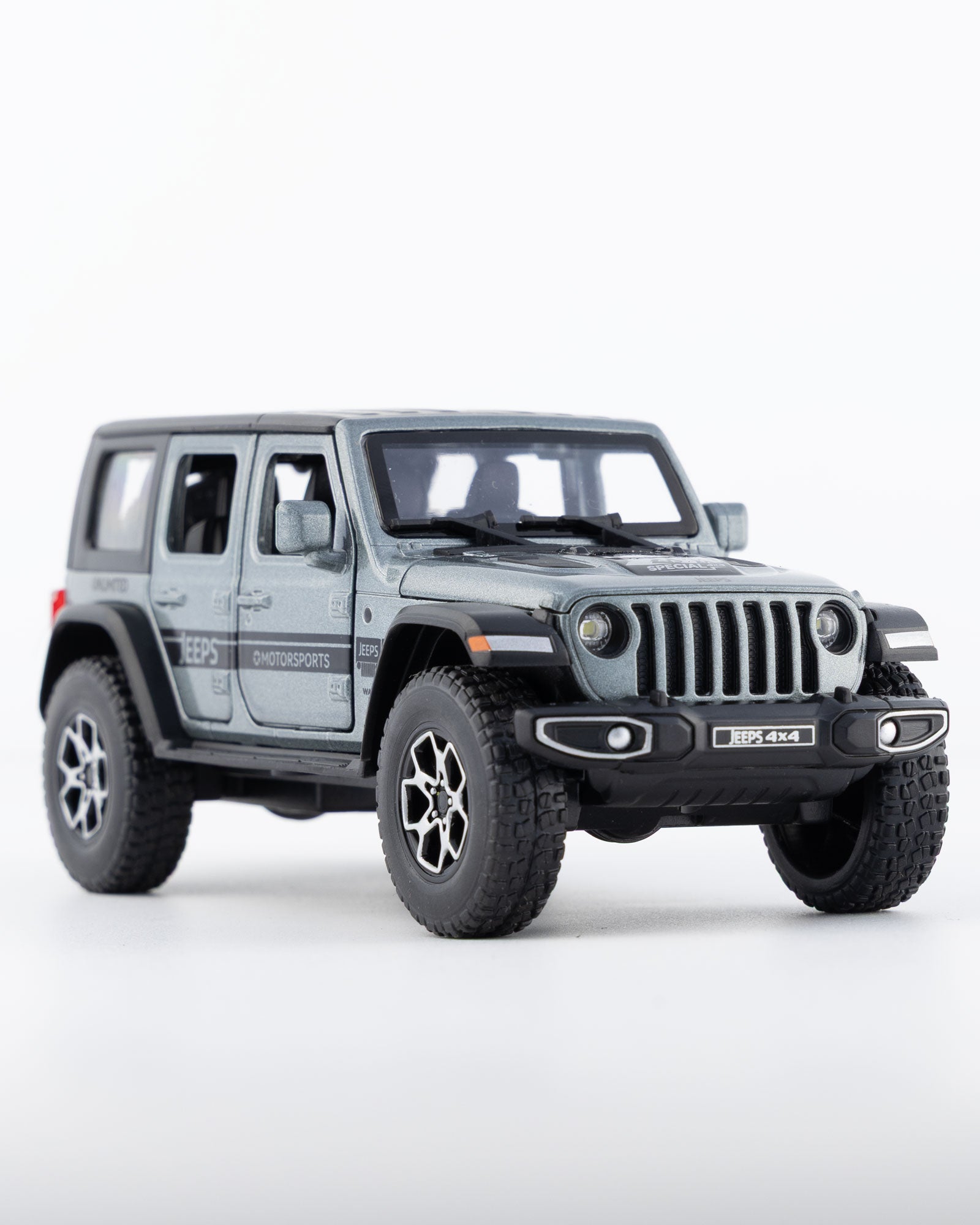 Jeep Wrangler Unlimited 4-Door Diecast Grey Car 1:32 Scale - Ignition Prime