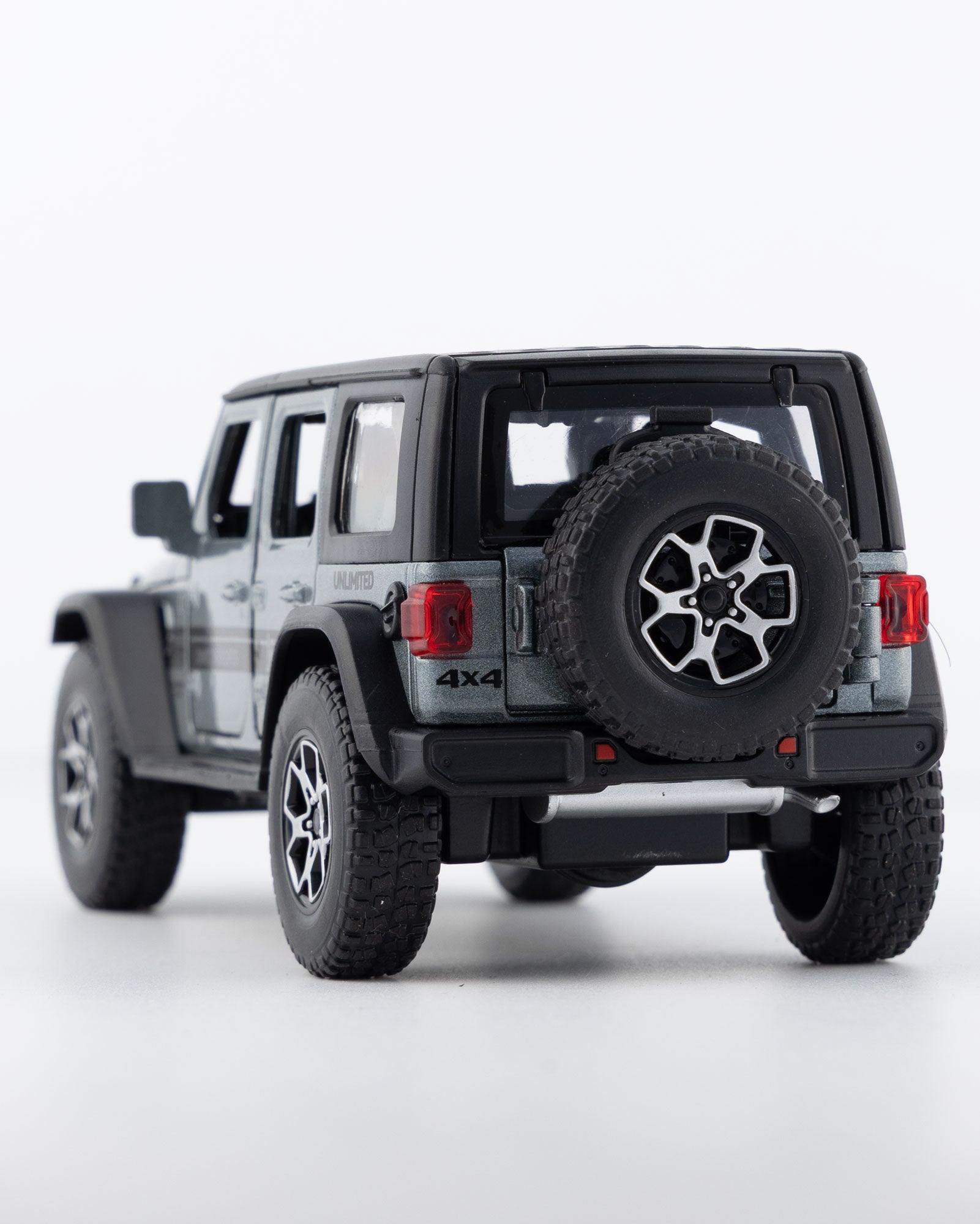 Jeep Wrangler Unlimited 4-Door Diecast Grey Car 1:32 Scale - Ignition Prime
