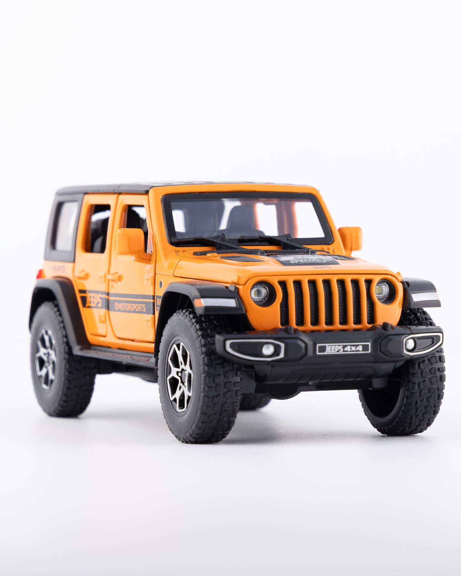 Jeep Wrangler Unlimited 4-Door Diecast Orange Car 1:32 Scale - Ignition Prime