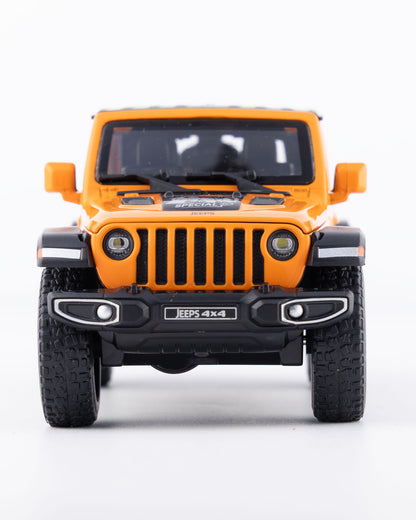 Jeep Wrangler Unlimited 4-Door Diecast Orange Car 1:32 Scale - Ignition Prime