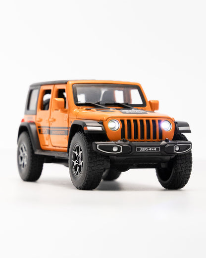 Jeep Wrangler Unlimited 4-Door Diecast Orange Car 1:32 Scale - Ignition Prime