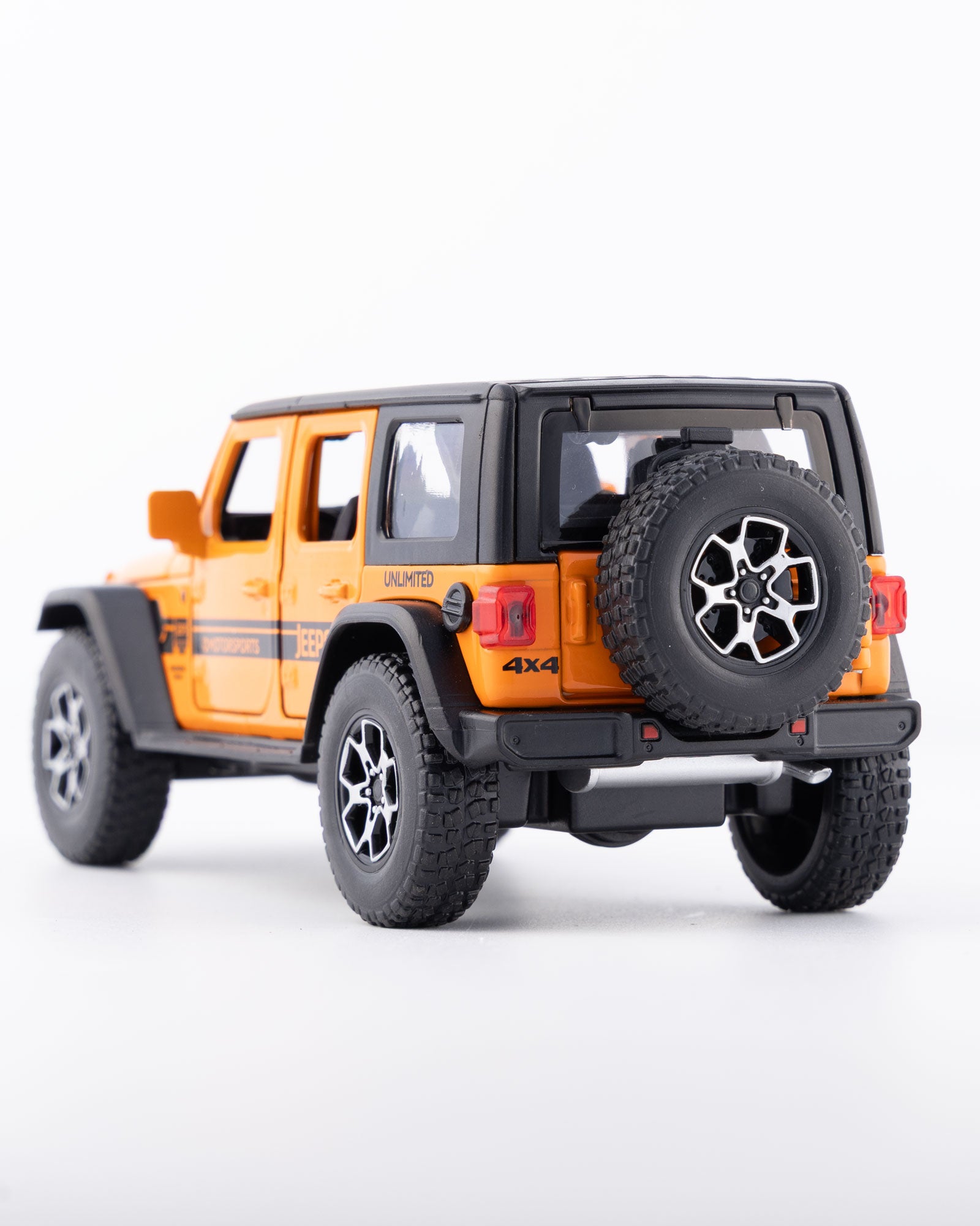 Jeep Wrangler Unlimited 4-Door Diecast Orange Car 1:32 Scale - Ignition Prime