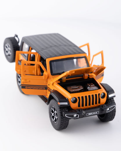 Jeep Wrangler Unlimited 4-Door Diecast Orange Car 1:32 Scale - Ignition Prime