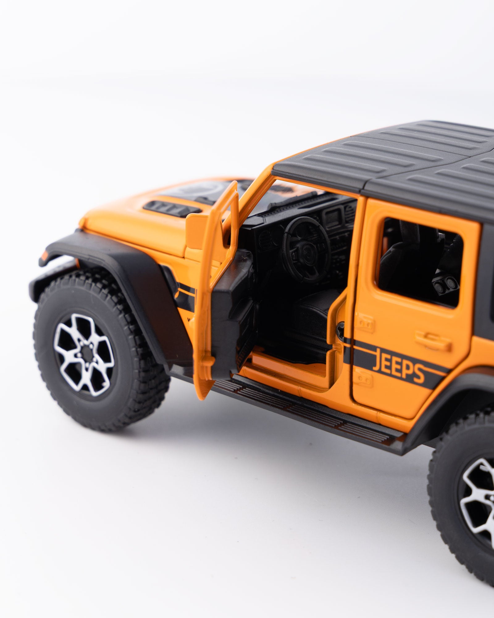 Jeep Wrangler Unlimited 4-Door Diecast Orange Car 1:32 Scale - Ignition Prime
