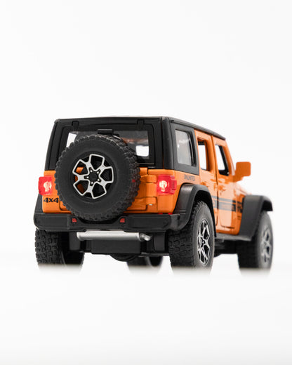 Jeep Wrangler Unlimited 4-Door Diecast Orange Car 1:32 Scale - Ignition Prime