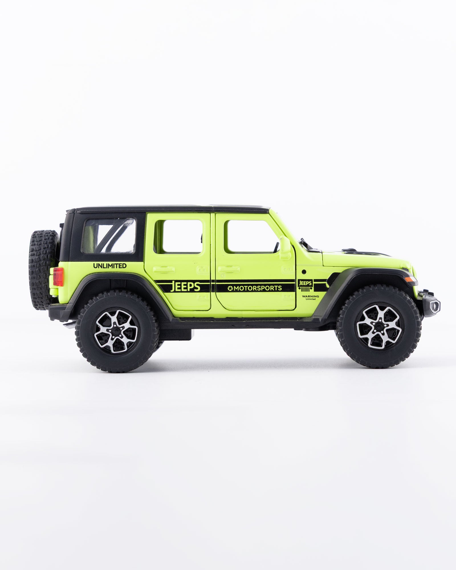 Jeep Wrangler Unlimited 4-Door Diecast Lime Car 1:32 Scale - Ignition Prime