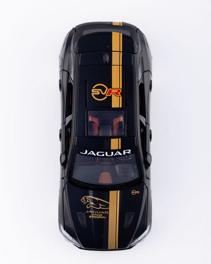Jaguar F-Pace SVR Trophy Edition Diecast Black with Gold Stripes Car 1:24 Scale - Ignition Prime
