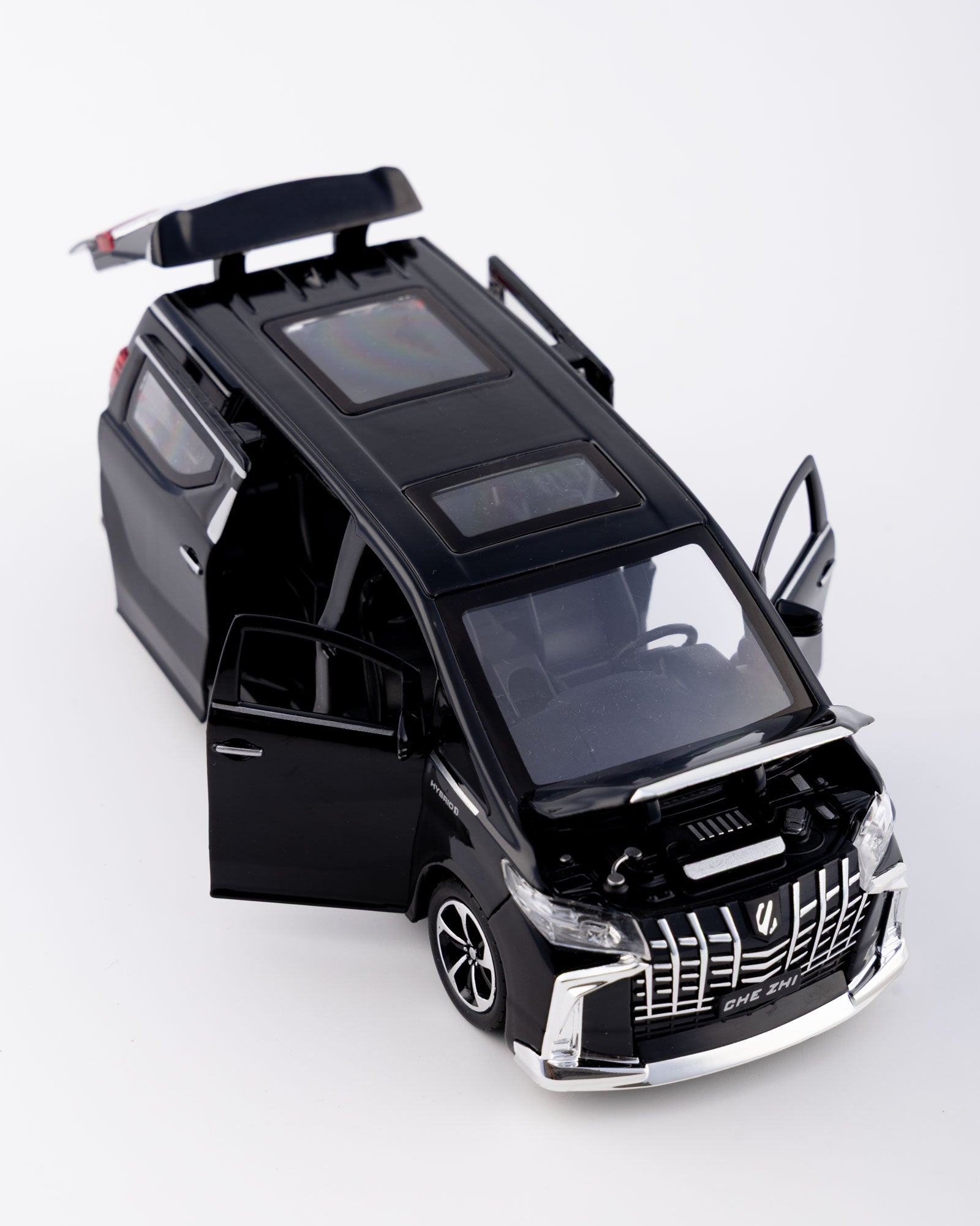 Toyota Alphard Executive Lounge Diecast Black Car 1:32 Scale - Ignition Prime