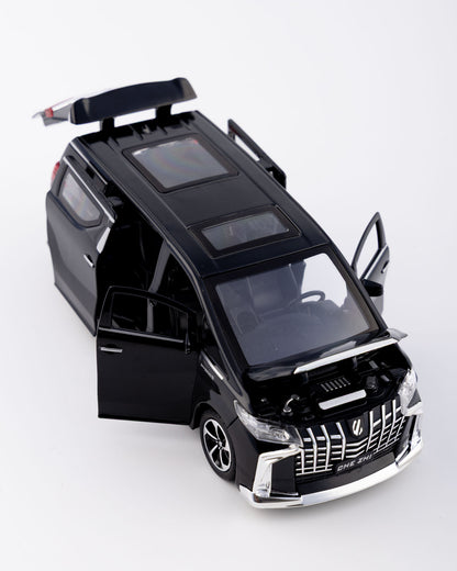 Toyota Alphard Executive Lounge Diecast Black Car 1:32 Scale - Ignition Prime