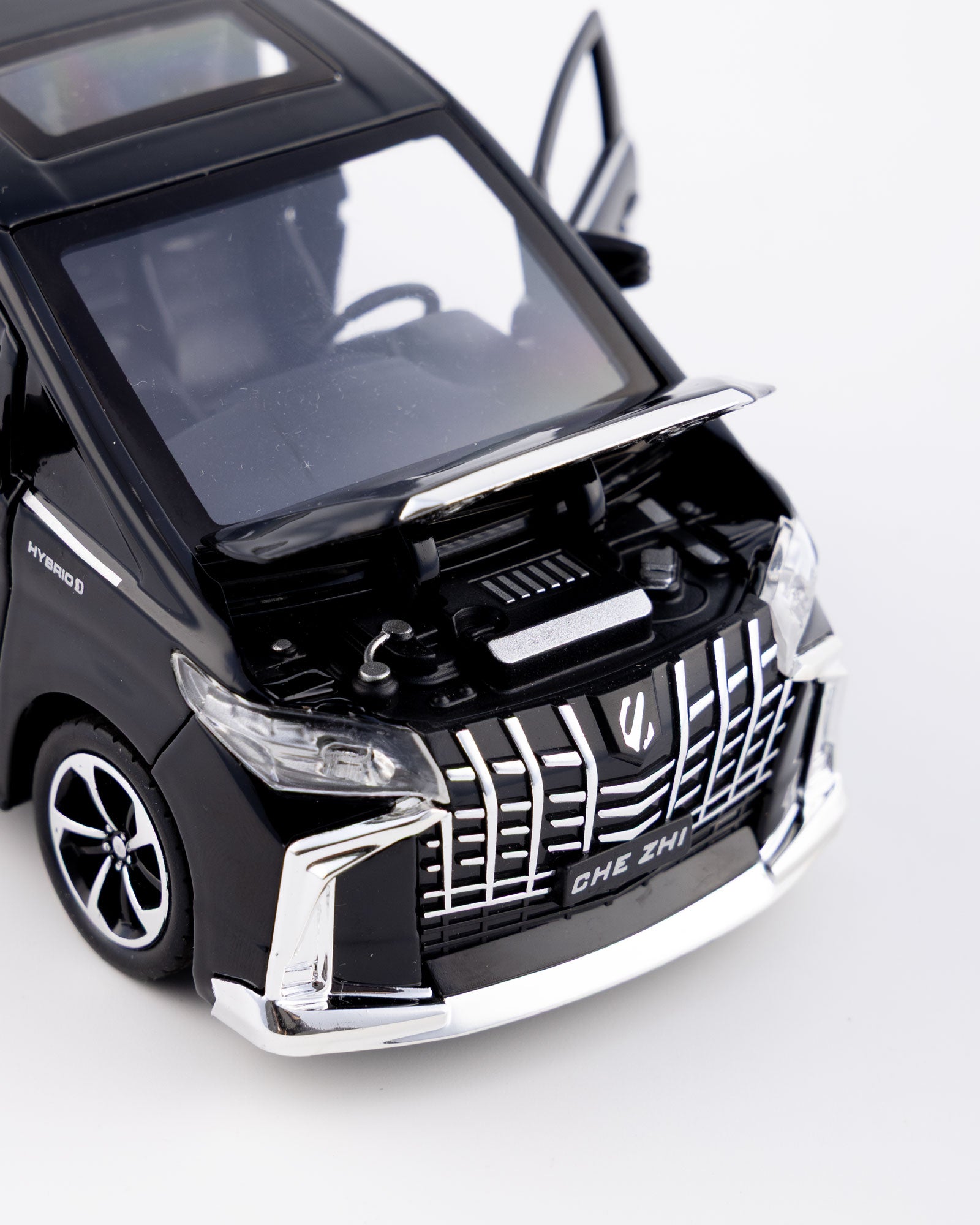 Toyota Alphard Executive Lounge Diecast Black Car 1:32 Scale - Ignition Prime