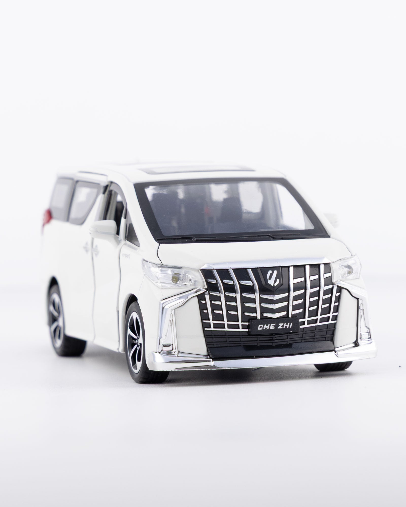 Toyota Alphard Executive Lounge Diecast White Car 1:32 Scale - Ignition Prime