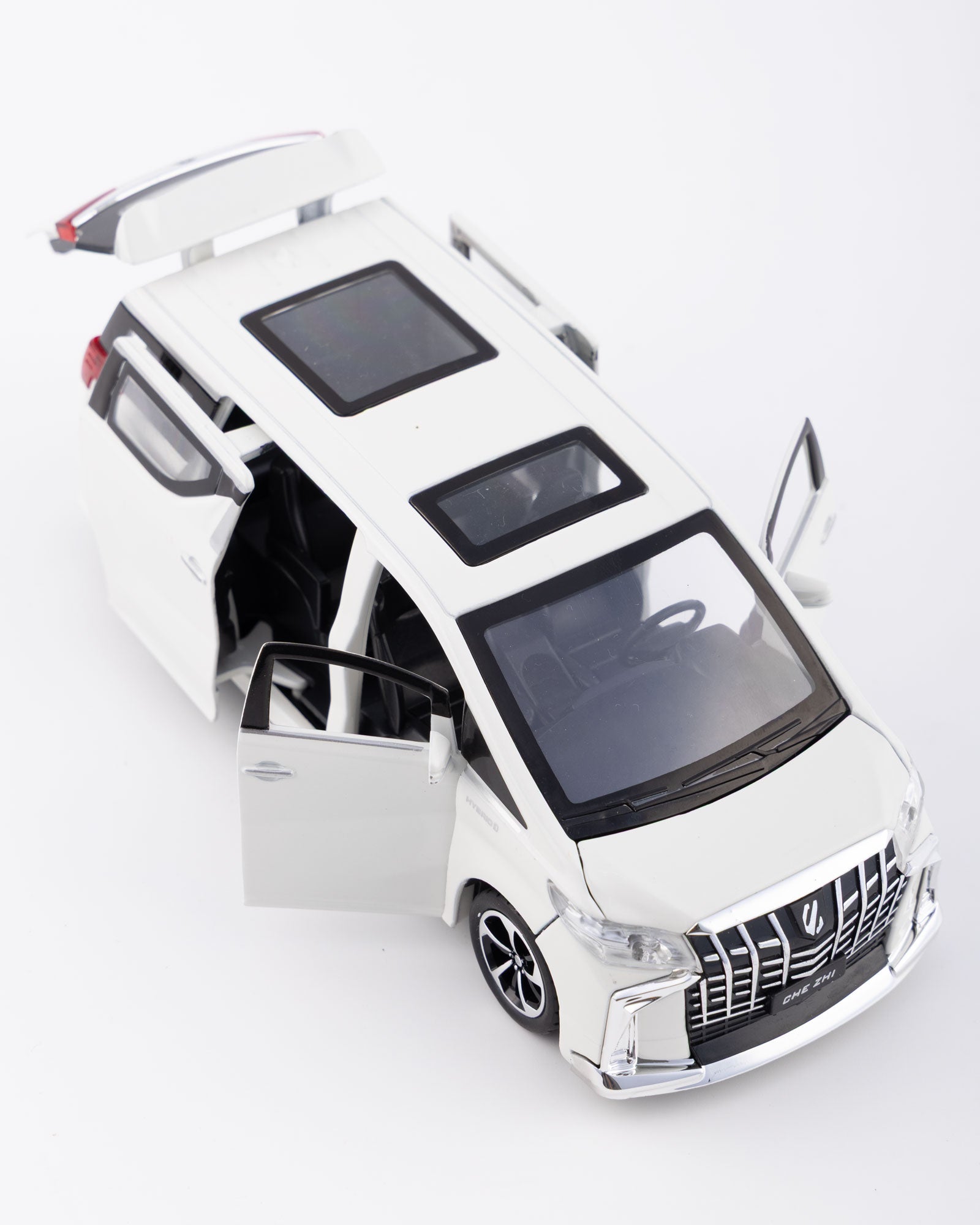 Toyota Alphard Executive Lounge Diecast White Car 1:32 Scale - Ignition Prime