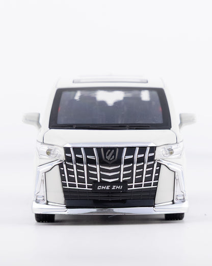 Toyota Alphard Executive Lounge Diecast White Car 1:32 Scale - Ignition Prime