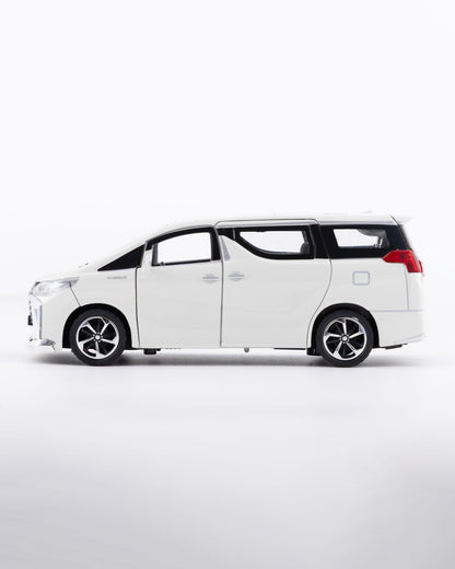 Toyota Alphard Executive Lounge Diecast White Car 1:32 Scale - Ignition Prime