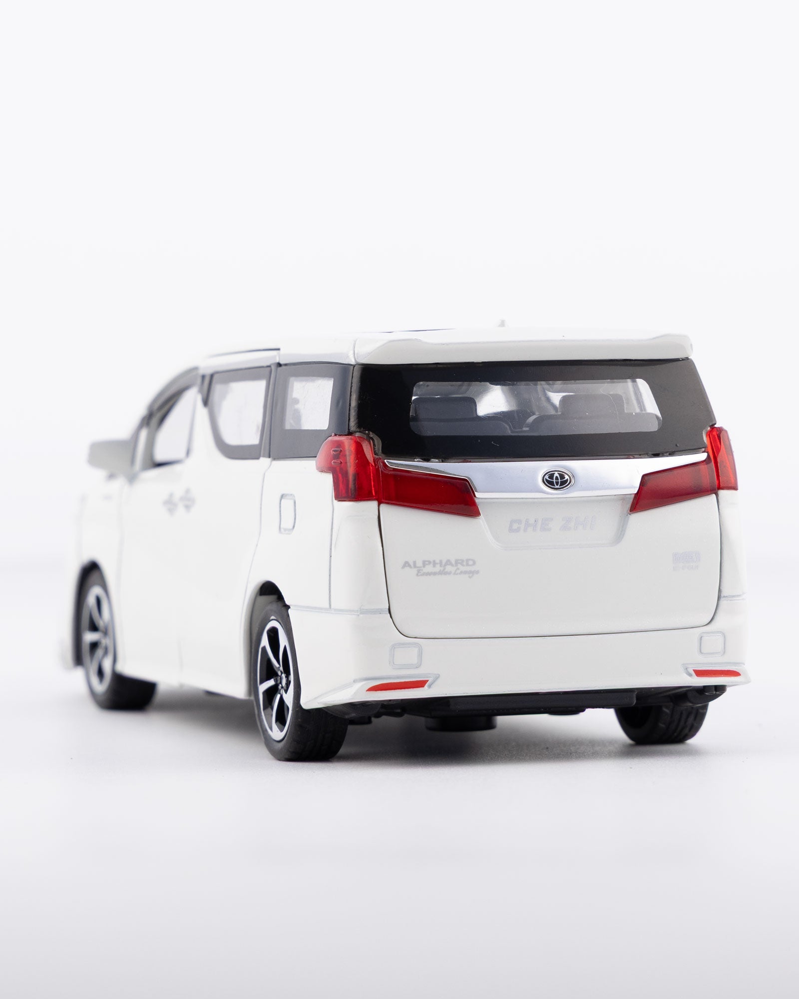Toyota Alphard Executive Lounge Diecast White Car 1:32 Scale - Ignition Prime