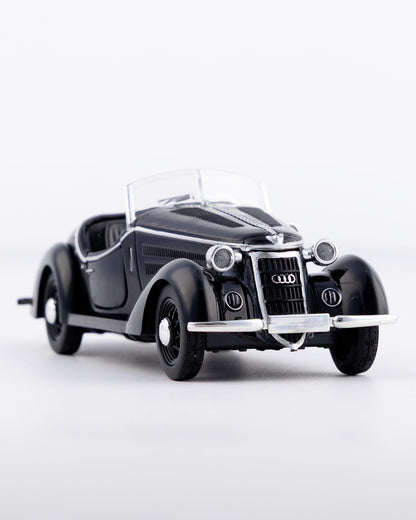 Audi 920 Cabriolet Classic Vintage Diecast Black Car 1:32 Scale - Ignition Prime