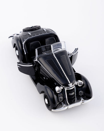 Audi 920 Cabriolet Classic Vintage Diecast Black Car 1:32 Scale - Ignition Prime