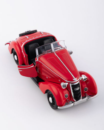 Audi 920 Cabriolet Classic Vintage Diecast Red Car 1:32 Scale - Ignition Prime