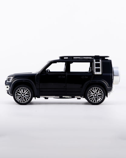 Land Rover Defender 110 Diecast Black Car 1:32 Scale - Ignition Prime