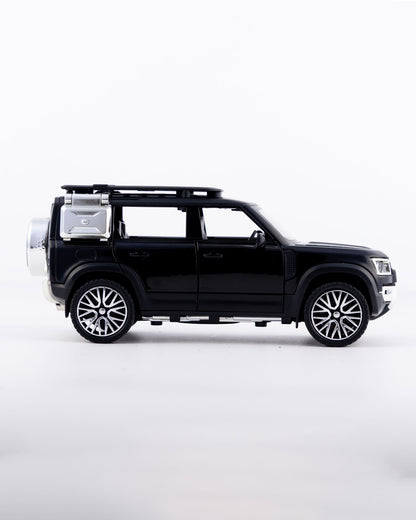 Land Rover Defender 110 Diecast Black Car 1:32 Scale - Ignition Prime
