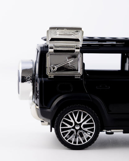 Land Rover Defender 110 Diecast Black Car 1:32 Scale - Ignition Prime