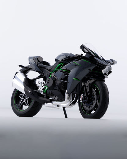 Kawasaki Ninja H2 SX Diecast Bike 1:18 Scale - Ignition Prime
