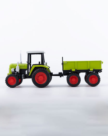 Classic Green Tractor with Trailer Diecast Model 1:24 Scale - Ignition Prime