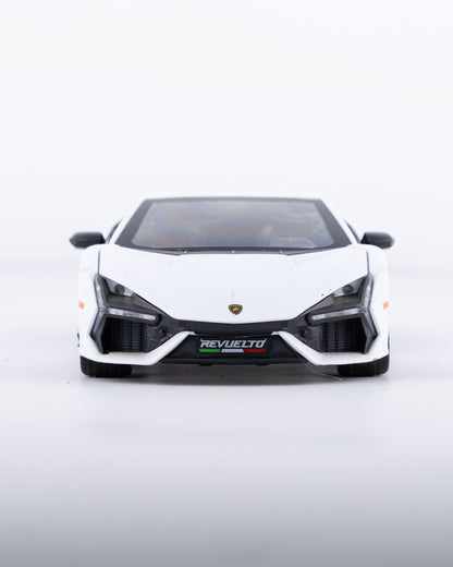 Lamborghini Revuelto Diecast White Car 1:24 Scale - Ignition Prime