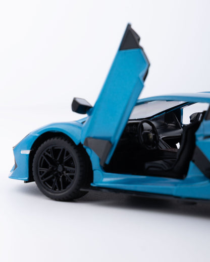 Lamborghini Revuelto Diecast Blue Car 1:24 Scale - Ignition Prime