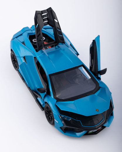 Lamborghini Revuelto Diecast Blue Car 1:24 Scale - Ignition Prime