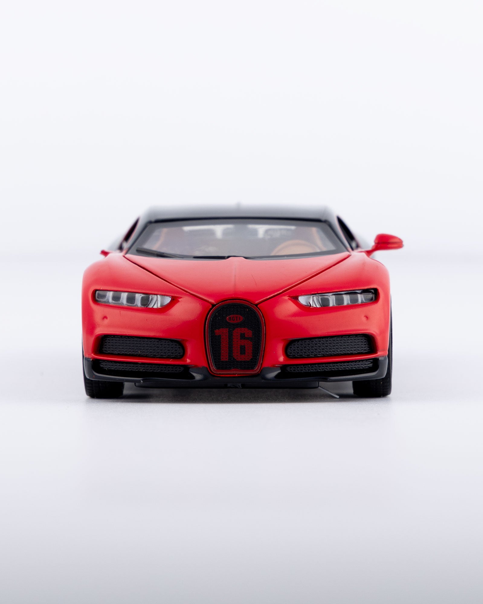 Bugatti Chiron Diecast Black And Red Car 1:24 Scale - Ignition Prime