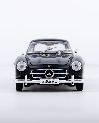 Mercedes-Benz 300SL Gullwing Diecast Black Car 1:24 Scale - Ignition Prime