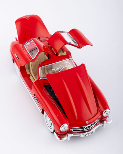 Mercedes-Benz 300SL Gullwing Diecast Red Car 1:24 Scale - Ignition Prime