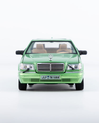 Mercedes-Benz S-Class W140 S320 Diecast Green Car 1:24 Scale - Ignition Prime